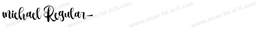 michael Regular字体转换